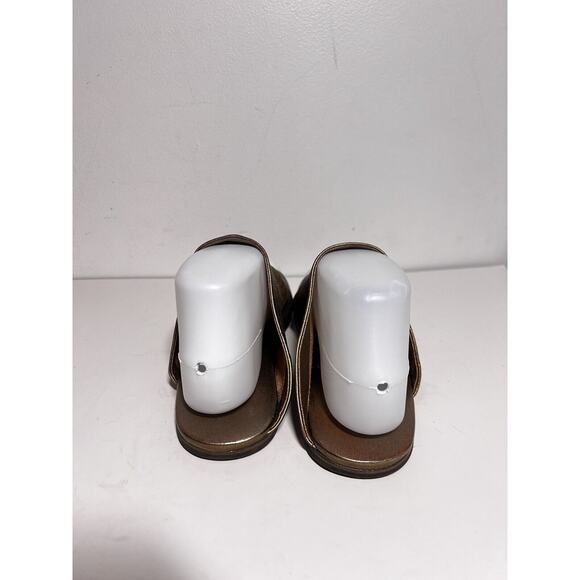 Marsell EUC Metallic Leather Arsella Flip Flop Flat Sandal Size 37 EU 7 US $765 - Picture 4 of 7